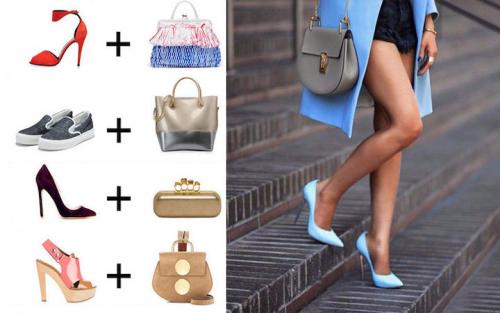 Как сочетать обувь. Как сочетать сумку и обувь: Образы на фото