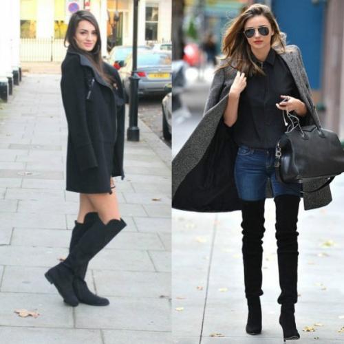 Как подобрать под пальто сапоги. Актуальные варианты