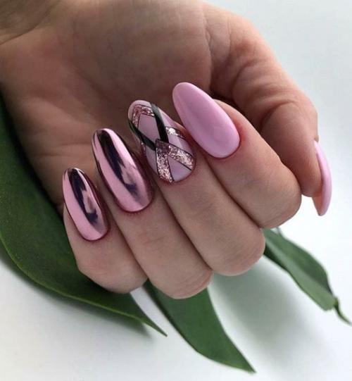 Нежный маникюр с втиркой 2019. Новинки маникюра с втиркой 2019-2020: топовые идеи на фото