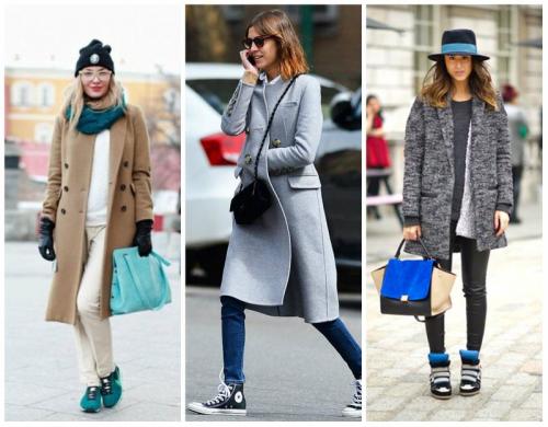 Как носить пальто с ботинками. С какой обувью носить женское пальто 21