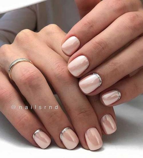Нежный маникюр с втиркой 2019. Новинки маникюра с втиркой 2019-2020: топовые идеи на фото