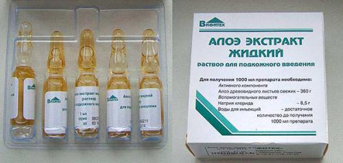 Экстракт алоэ ампулы инструкция по применению. Показания к применению экстракта алоэ в ампулах
