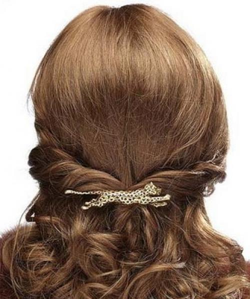 Как заколоть волосы средней длины быстро. Варианты на стрижку средней длины 18