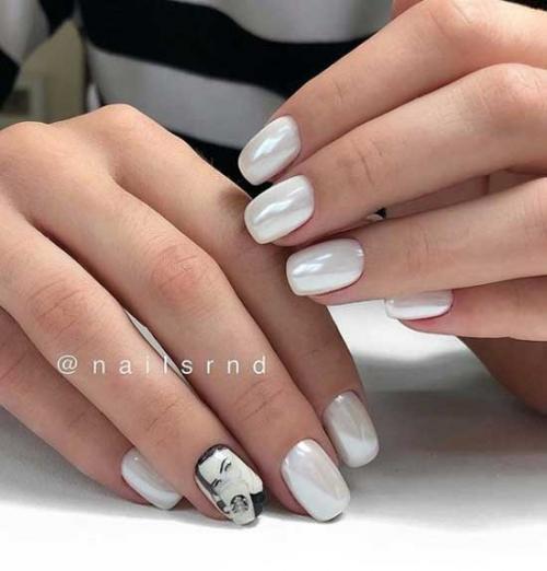 Нежный маникюр с втиркой 2019. Новинки маникюра с втиркой 2019-2020: топовые идеи на фото