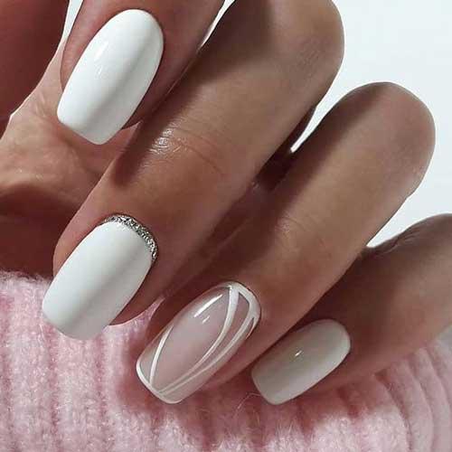 Молочный маникюр с блестками. Вместо нюдового: идеи модного молочного маникюра, фото