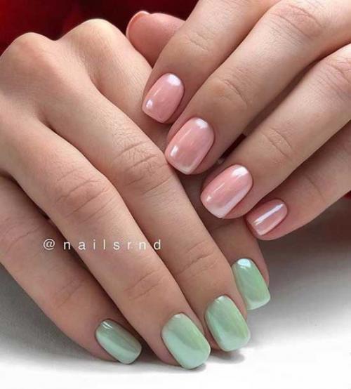 Нежный маникюр с втиркой 2019. Новинки маникюра с втиркой 2019-2020: топовые идеи на фото