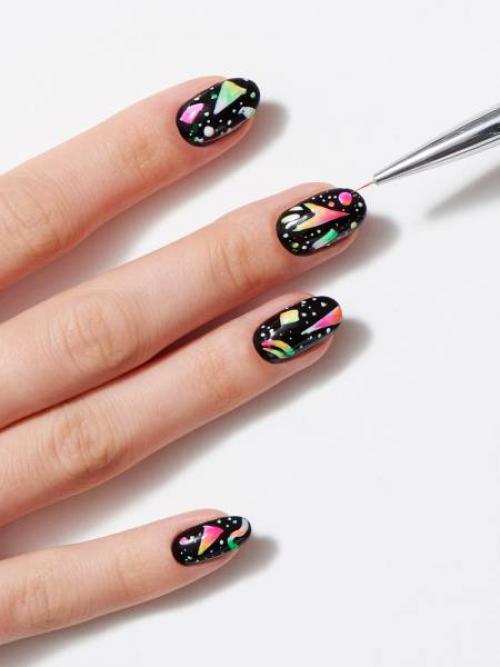 Космический маникюр. Ты просто космос: как изобразить на ногтях ночное небо?