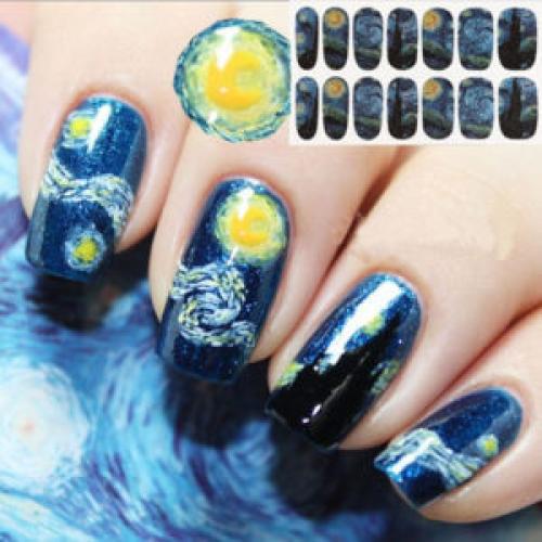 Маникюр звездное небо. Создаем звездное небо на ногтях
