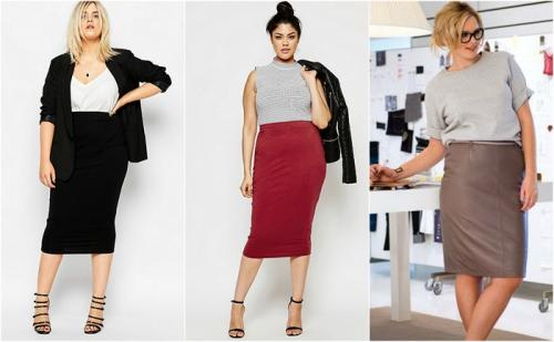 Юбка карандаш не должна быть узкой. Фасоны, которые стройнят