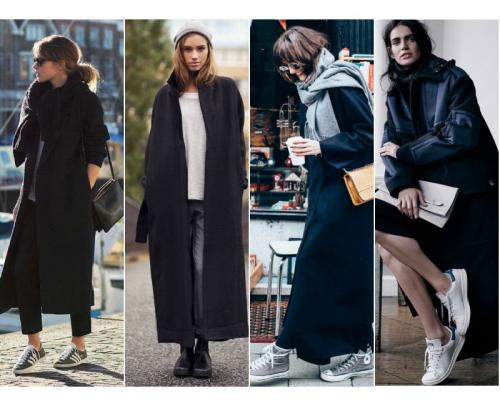 Образ ботинки и пальто. С какой обувью носить женское пальто 25