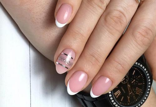 Французский маникюр маленький. Виды французского маникюра 16 Французский маникюр маленький. Виды французского маникюра 16