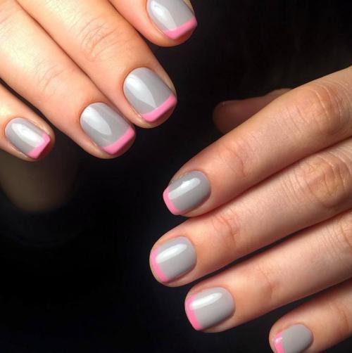 Французский маникюр маленький. Виды французского маникюра 14 Французский маникюр маленький. Виды французского маникюра 14