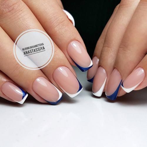 Французский маникюр маленький. Виды французского маникюра 09 Французский маникюр маленький. Виды французского маникюра 09