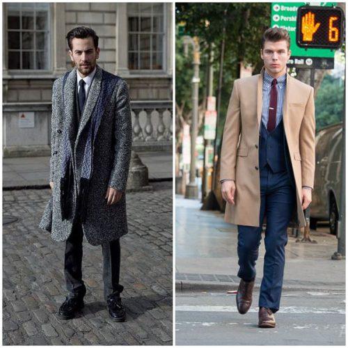 Как носить мужское пальто с кроссовками. Под какую одежду носить мужское пальто