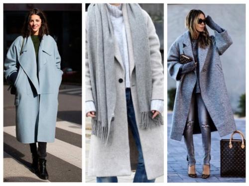 Пальто оверсайз с чем носить 2020. С чем носить женское пальто оверсайз — фото модных образов