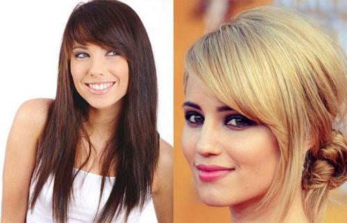 Ровная челка на средние волосы. Какую челку выбрать 34