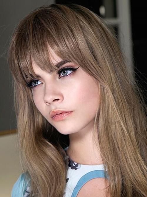 Ровная челка на средние волосы. Какую челку выбрать 31