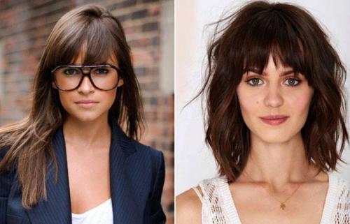 Ровная челка на средние волосы. Какую челку выбрать 17