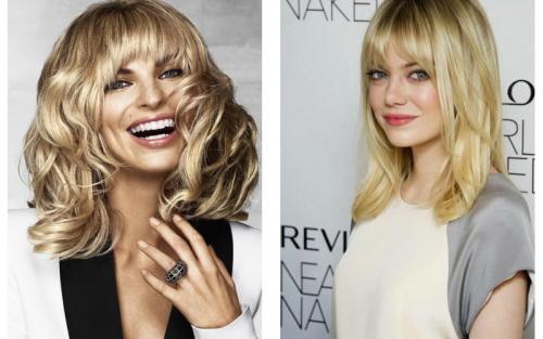 Прямые челки на средние волосы. Модная челка на средние волосы и форма лица 16