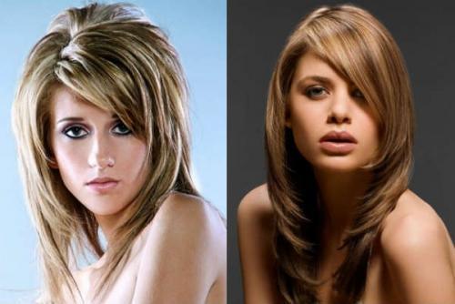 Челки косые. Косая челка