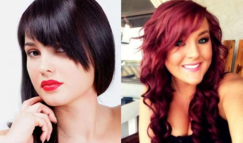 Челки косые. Косая челка