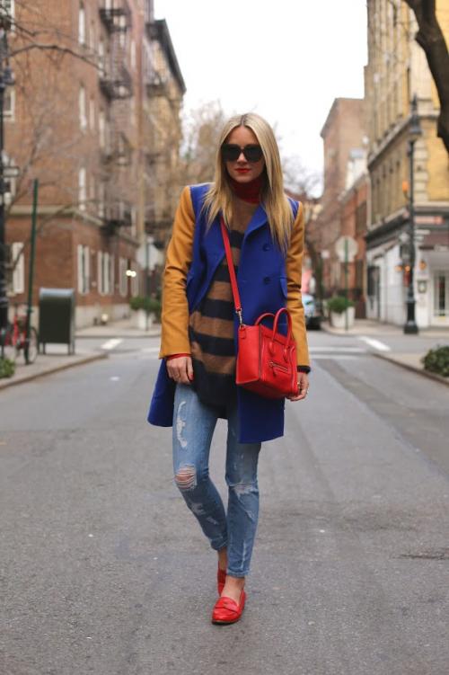 Как носить рваные джинсы осенью. [:RU]Как носить рваные джинсы осенью и зимой.[:]