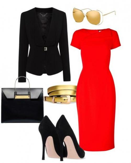 Платье-футляр с чем носить. С чем носить платье футляр