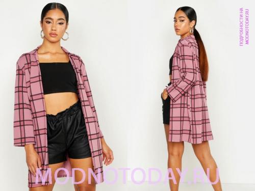 Что обуть под пальто в клетку. Стильные и модные пальто в клетку