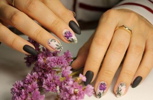 Маникюр с цветами 2022. Нежный маникюр с цветами: модные идеи 2022 01 Маникюр с цветами 2022. Нежный маникюр с цветами: модные идеи 2022 01