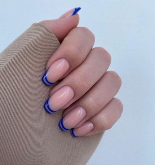 Как создать идеальный синий френч на белой базе: советы и рекомендации 03 Как создать идеальный синий френч на белой базе: советы и рекомендации 03