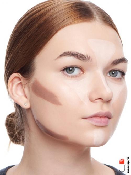 Какие средства стоит использовать для контурирования лица при круглой форме. Шаг за шагом: урок по скульптурированию лица