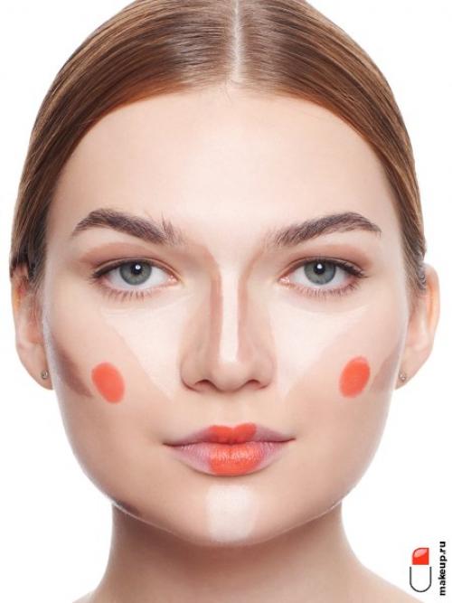 Какие средства стоит использовать для контурирования лица при круглой форме. Шаг за шагом: урок по скульптурированию лица