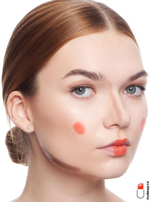 Какие зоны лица следует подсвечивать при контуринге круглого лица. Шаг за шагом: урок по скульптурированию лица