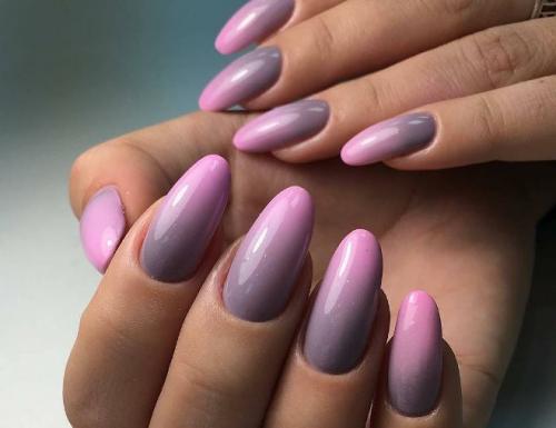 Серо-розовый маникюр 2021. Маникюр серый с розовым — идеи красивых дизайнов с фото