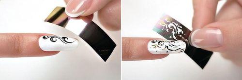 Как избежать общих ошибок при использовании переводной фольги. Пошаговая техника нанесения переводной фольги на гель-лак