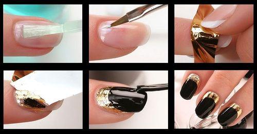 Как избежать общих ошибок при использовании переводной фольги. Пошаговая техника нанесения переводной фольги на гель-лак