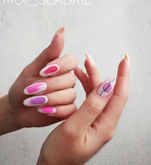 Розовый маникюр 2021. Розовый маникюр 2022: новые фото дизайна, стильные идеи