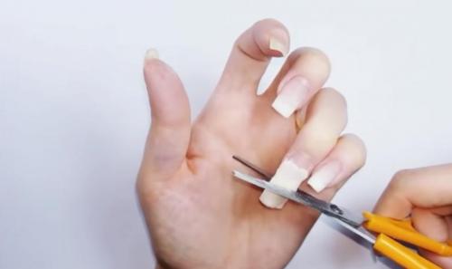 Как нарастить ногти если нет геля и типс. Наращивание ногтей базой на салфетку 14 Как нарастить ногти если нет геля и типс. Наращивание ногтей базой на салфетку 14