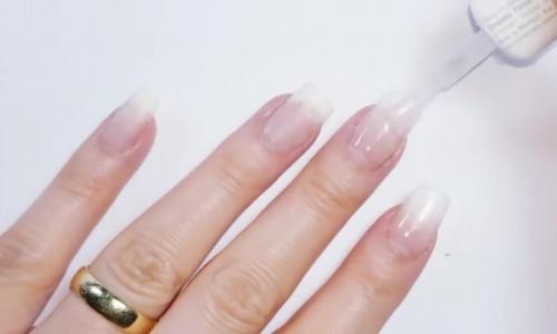 Как нарастить ногти если нет геля и типс. Наращивание ногтей базой на салфетку 07 Как нарастить ногти если нет геля и типс. Наращивание ногтей базой на салфетку 07