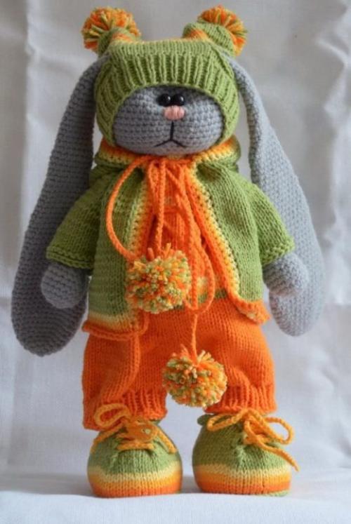 Ушки зайчика крючком. Как связать крючком зайца Тильду