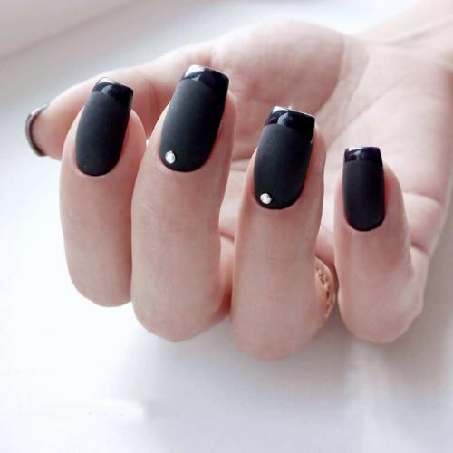 Глянцевый и матовый маникюр. Глянец 11