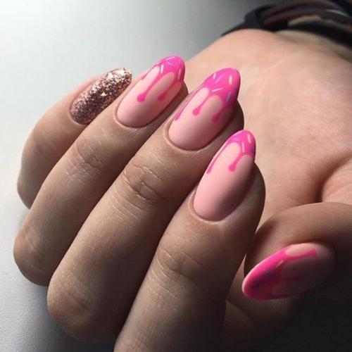 Глянцевый и матовый маникюр. Глянец 18