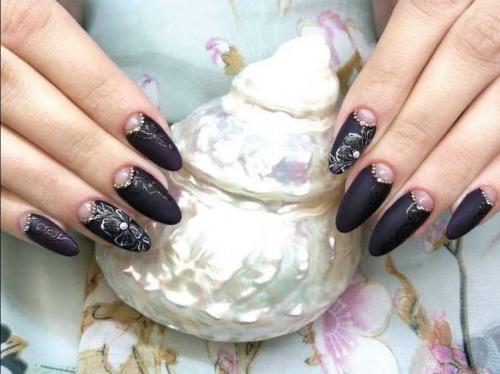 Дизайн ногтей с матовым топом. Матовый маникюр: ТОП-200 фото лучших новинок. Эксклюзивный дизайн, модные тенденции 2019-2020 года, самые роскошные варианты + отзывы