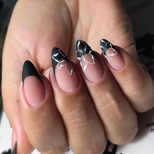 Глянцевый и матовый маникюр. Глянец 14