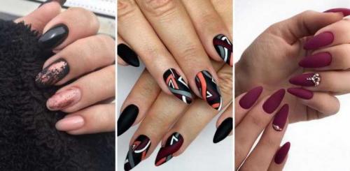Дизайн ногтей с матовым топом. Матовый маникюр: ТОП-200 фото лучших новинок. Эксклюзивный дизайн, модные тенденции 2019-2020 года, самые роскошные варианты + отзывы