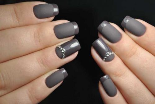 Дизайн ногтей с матовым топом. Матовый маникюр: ТОП-200 фото лучших новинок. Эксклюзивный дизайн, модные тенденции 2019-2020 года, самые роскошные варианты + отзывы