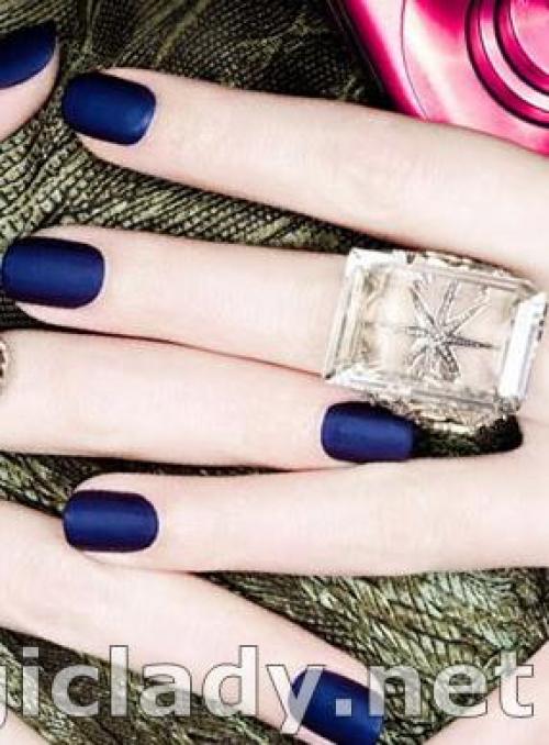 Матовый гель лак и шеллак на ногтях. Особенности матового маникюра 07