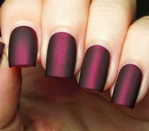 Матовый гель лак и шеллак на ногтях. Особенности матового маникюра 09