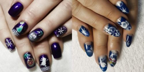 Маникюр шеллак с аэрографией на ногтях. Пошаговое создание рисунков аэрографом 01