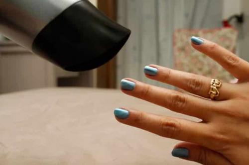 Как правильно сушить гель-лак после использования фольги. Сушка гель-лака без лампы